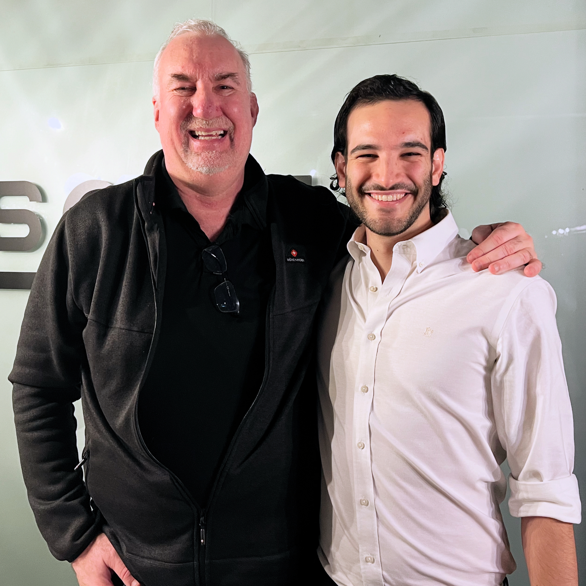 Almog with Open Innovation collaborator